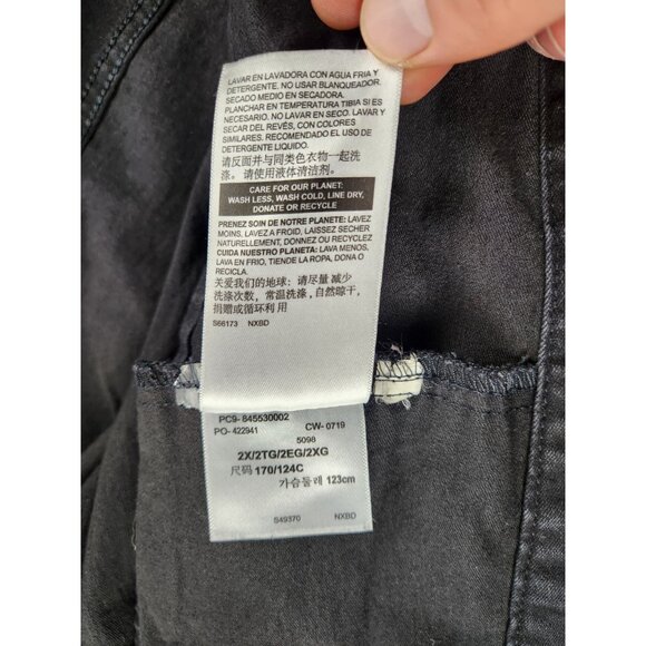 Levi's Women's Original Trucker Jacket Black Stretchy Size 2X/2TG/2EG - Picture 9 of 13